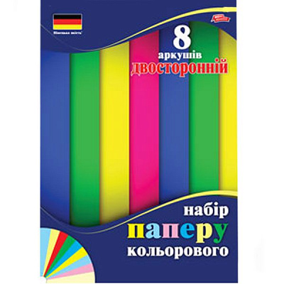 Набор цветной бумаги 8 листов