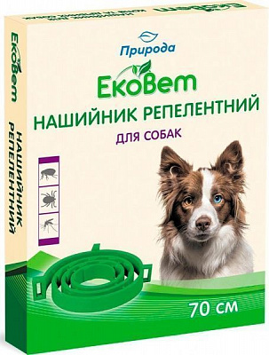 Нашийник Природа для собак протипаразитний 70 см ЕкоВет PR241116