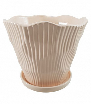 Горшок керамический Резон Татарник фигурный 3,3 л персиковый (Р275пер) 