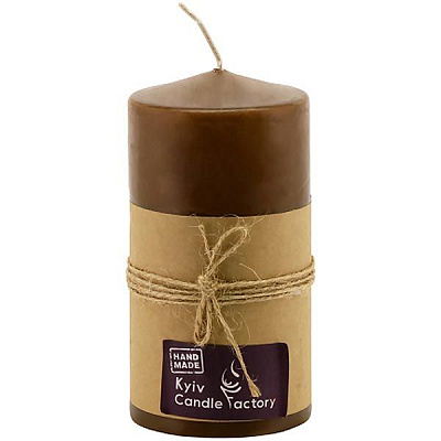 Свеча Candle Factory EcoLife коричневая 140 мм