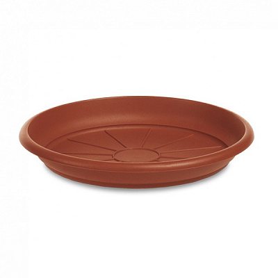 Поддон пластиковый Stefanplast Linea Mediterraneo 66 см круглый терракот (83660) 