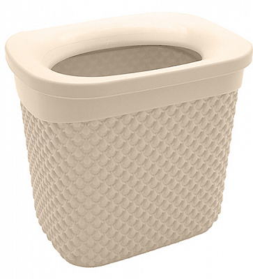 Корзина для сміття Ucsan Plastik DROP 2 л кремовий 113605