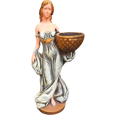 Скульптура Девушка с корзиной С202 67х22х33 см