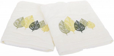 Набор полотенец Green leaf 40x70 см молочный La Nuit 