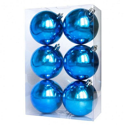 Набор шаров Девилон 6 шт., 8x16x24см, 250331 синий