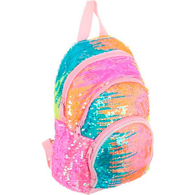 Рюкзак молодежный с пайетками 23x32x13 см
