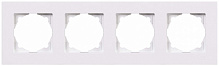 Рамка чотиримісна Gunsan Eqona горизонтальна білий 01 40 11 00 000 145