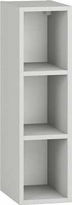Шкаф верхний Грейд открытый 200x720x300 мм серый 