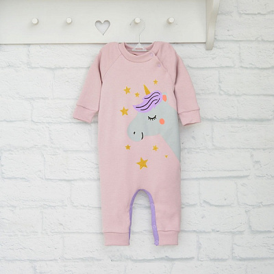 Ромпер-реглан для девочки Blanka Звездочка р.68 розовый 12930 