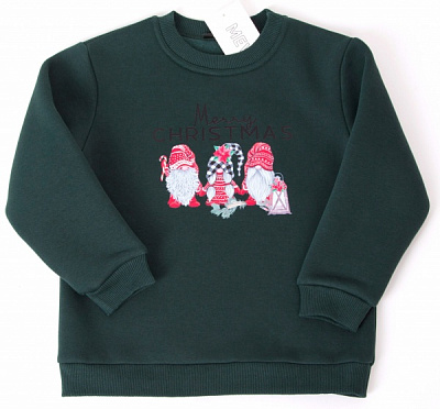 Світшот для дівчинки Mevis р.128 зелений 4504