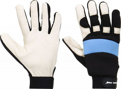 Перчатки Lahti Pro защитные из свиной кожи с покрытием микрофибра XL (10) L280410K