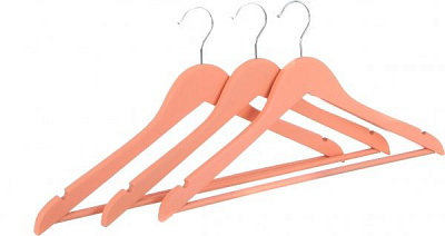 Набор плечиков Vivendi персиковый 44 см 3 шт. 