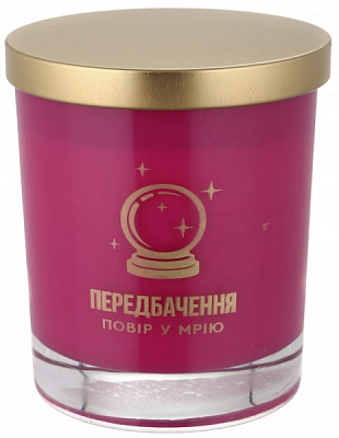 Свеча в стакане с предсказанием аромат тайская орхидея 