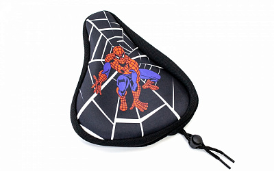 Накладка на седло B-Soul SAD-475 Spider Man 200*150мм черный