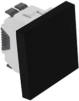 Выключатель перекрестный одноклавишный Efapel Quadro без подсветки 10 А черный матовый 4605112 SPM