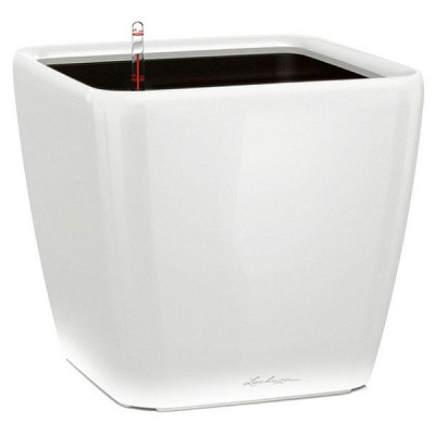 Кашпо Lechuza Quadro Premium LS 50 16280 квадратный 53 л белый 