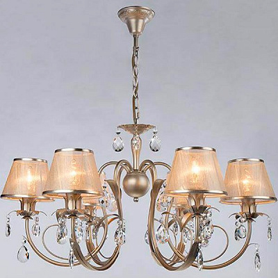 Люстра підвісна Strotskis Leticia 6x40 Вт E14 перлисте золото 262/6