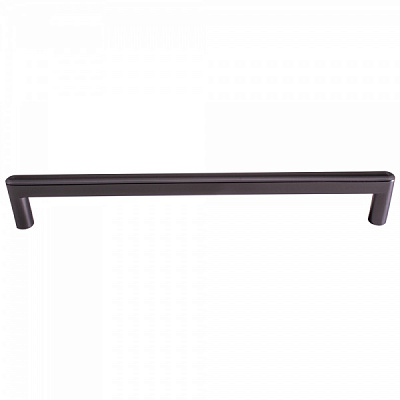 Меблева ручка накладна DC DL 42/192 G22 192 мм темне срібло/ чорний