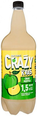 Квас Квас Тарас Crazy Kvas вкус яблока 1,5 л (4820000459396) 