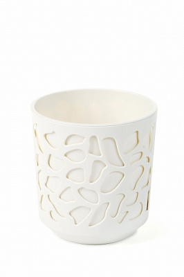 Кашпо пластиковое Ламела Дуэт 190 круглый 4 л крем (LA761-74) 