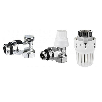 Комплект терморегулюючого обладнання Valtec VT.045.N.04 кутовий