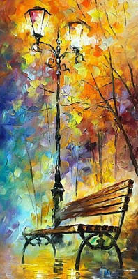 Репродукция Осенний парк 48x96 см i_96x48_00069 