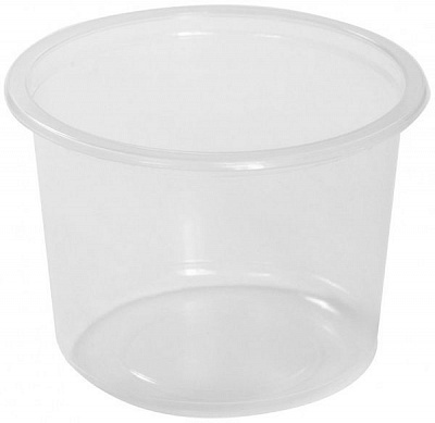 Контейнер Petruzalek прозрачный круглый РР под запайки 500 мл 50 шт./ уп. 115 x 115 x 80 мм