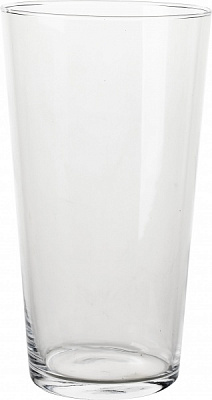 Ваза скляна прозора Конус d14 h25 см Wrzesniak Glassworks