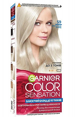 Крем-фарба для волосся Garnier Color Sensation 910 попелясто-платиновий блонд 110 мл