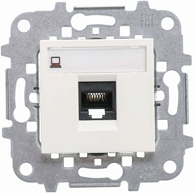 Розетка комп’ютерна ABB Zenit RJ45 8-пол. білий N2218 BL PC1-Z