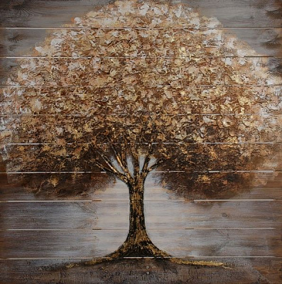 Картина Дерево брауни 91x91 см W315 