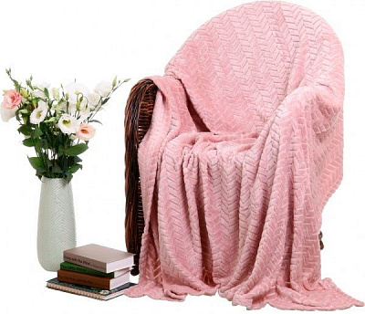 Плед Flannel Plush 160x200 см розовый La Nuit 