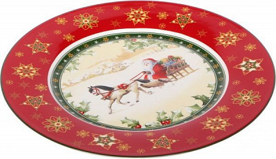 Блюдо кругле Santa Christmas Collection 26 см Lefard