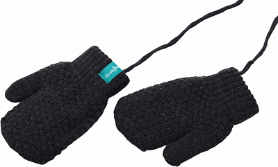 Рукавицы HW для девочек р.10-12 /темно-серый