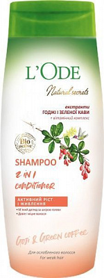 Шампунь Lode natural secrets Для ослабленых волос 400 мл
