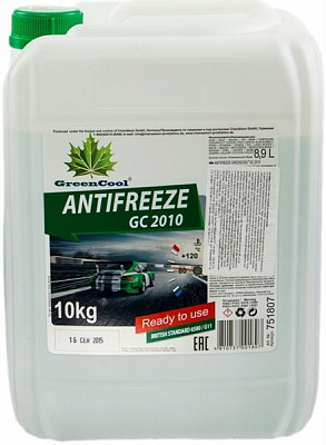 Антифриз GreenCool GC2010 8,9л зеленый 