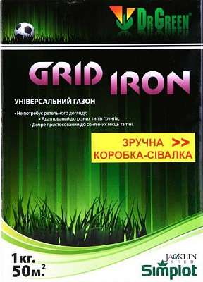 Семена Jacklin Seed газонная трава Grid Iron 1000 г