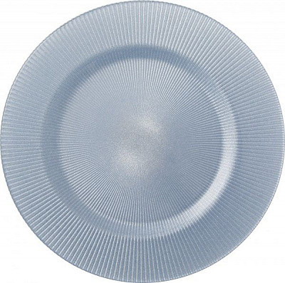 Блюдо Glimmer 33 см голубое 