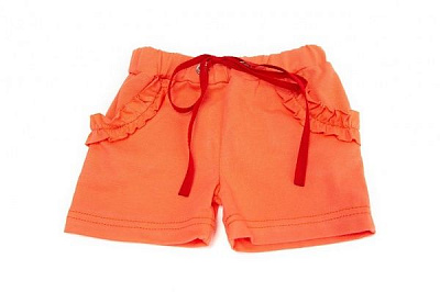 Шорты для девочек Маленькие люди р.98-104 оранжевый 