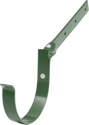 Кронштейн ринви Bryza зігнутий металевий 125 мм зелений
