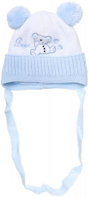 Шапочка детская для мальчика Luna Kids р.36 голубой 2105 