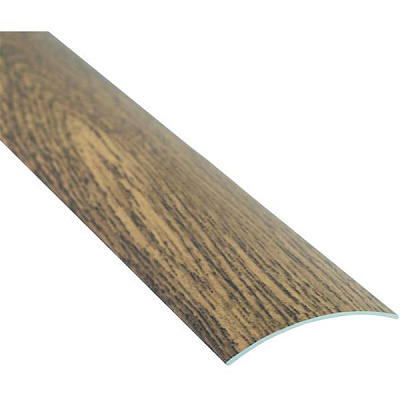 Порожек алюминиевый декорированный Braz Line гладкий с отверстиями 30x2700 мм 