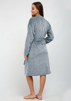 Халат жіночий Roksana Кімоно р. 44 сіро-блакитний №1209/90052