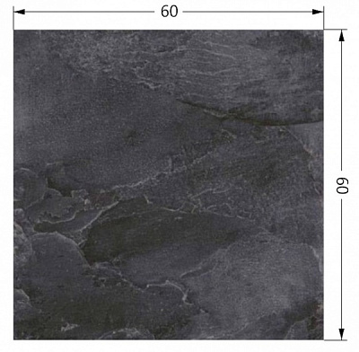 Плитка TABRIZ TILE Nature Black Relief 60x60