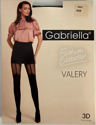 Колготки жіночі Gabriella 260 VALERY Lycra 3D 20/60 den р. 3 nero
