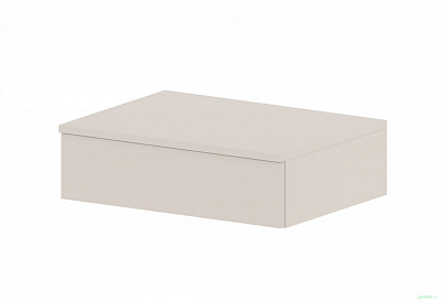 Тумба навісна Світ Меблів Тая 550x160x410 мм кашемір/кашемір