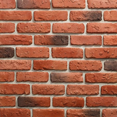 Плитка бетонная прямая Саватекс Декор Кирпич античный красный 0,5 кв.м 