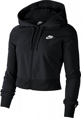 Джемпер Nike W NSW HRTG HOODIE FZ PK CJ2322-010 р. XS черный