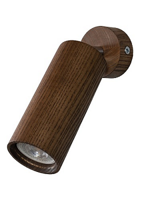 Светильник настенно-потолочный Iterna Alta spot 1xGU10 ясень темный LW086 