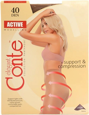 Колготки Conte ACTIVE 40 den bronz р. 2 бронзовий
